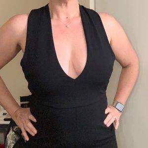 Low plunge jumpsuit